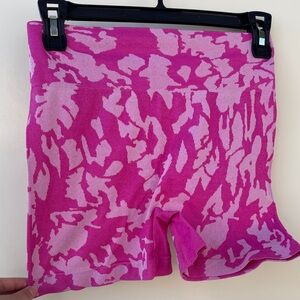 Pink Patterned Women's Shorts
